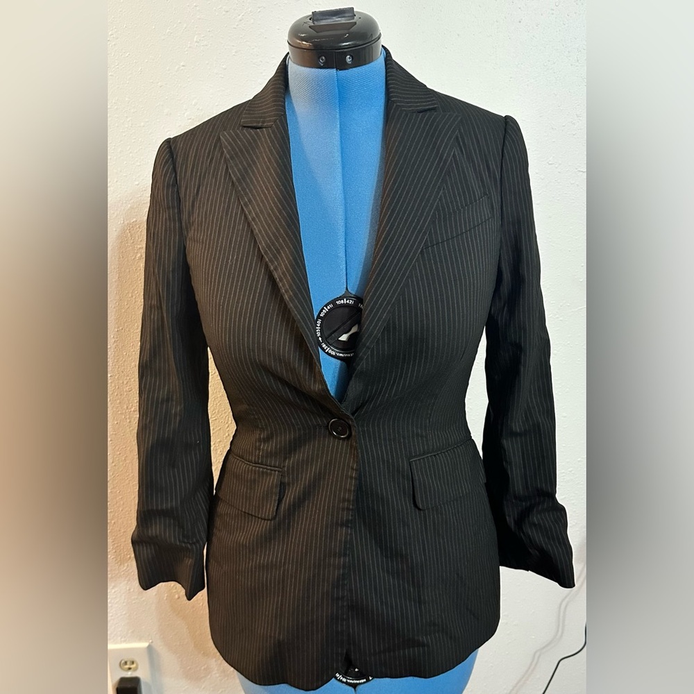 BCBGMAXAZRIA Pinstripe Blazer Small